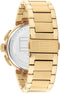 Tommy Hilfiger TH1792118 LORENZO Heren Horloge - Mineraalglas - Staal - Goudkleurig - 44 mm breed - Quartz - Vouw/Vlindersluiting - 5 ATM (douchen)