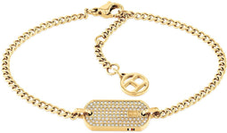 Tommy Hilfiger TJ2780864 Dames Armband - Schakelarmband - Sieraad - Staal - Goudkleurig - Gourmet - 19 cm lang