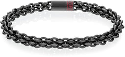Tommy Hilfiger TJ2790523 Heren Armband - Schakelarmband - Sieraad - Staal - Fantasie - 7 mm breed - 19 cm lang