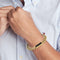Tommy Hilfiger TJ2790539 Heren Armband - Schakelarmband - Sieraad - Staal - Onyx - Gourmet - 9 mm breed - 19.5 cm lang