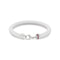 Tommy Hilfiger TJ2790555 Heren Armband - Gevlochten armband - Sieraad - Silicone - Wit - 19 cm lang