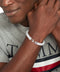 Tommy Hilfiger TJ2790555 Heren Armband - Gevlochten armband - Sieraad - Silicone - Wit - 19 cm lang