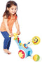 TOMY Rol op & Schiet Loopwagen - Peuterspeelgoed - Looptrainer
