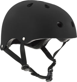 SFR Essentials - Skatehelm - Goede pasvorm en ventilatie - Mat zwart - 49/52 cm