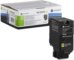 Toner Lexmark 74C20Y0 Yellow