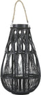 TONGA - Lantaarn - Zwart - Bamboehout