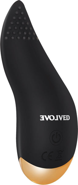 Tongvormige vibrator met gladde en geribbelde zijde Evolved -