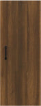 vidaXL - Wandkast - 34,5x34x90 - cm - bewerkt - hout - bruineikenkleurig