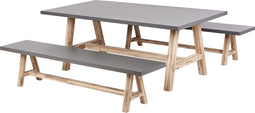 TONNARE - Tuinset 6-zits - Grijs - Beton
