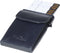 Tony Perotti Aluminium creditcardhouder met kleingeldvak - Blauw