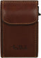 Tony Perotti Aluminium creditcardhouder met kleingeldvak - Donkerbruin