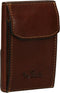 Tony Perotti Aluminium creditcardhouder met kleingeldvak - Donkerbruin