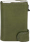 Tony Perotti Aluminium creditcardhouder met papier- en kleingeldvak - Groen