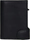 Tony Perotti Aluminium creditcardhouder met papier- en kleingeldvak - Blauw