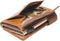 Tony Perotti Aluminium creditcardhouder met papier- en kleingeldvak - Honing