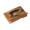 Tony Perotti Aluminium creditcardhouder met papier- en kleingeldvak - Honing