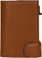 Tony Perotti Aluminium creditcardhouder met papier- en kleingeldvak - Honing
