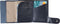 Tony Perotti Aluminium creditcardhouder met papier- en kleingeldvak - Blauw