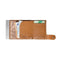 Tony Perotti Aluminium creditcardhouder met papier- en kleingeldvak - Honing