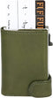 Tony Perotti Aluminium creditcardhouder met papier- en kleingeldvak - Groen
