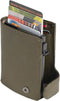 Tony Perotti Aluminium creditcardhouder met papier- en kleingeldvak - Groen