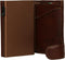 Tony Perotti Aluminium creditcardhouder met papier- en kleingeldvak - Donkerbruin