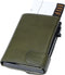 Tony Perotti Aluminium creditcardhouder met papier- en kleingeldvak - Groen