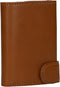 Tony Perotti Aluminium creditcardhouder met papier- en kleingeldvak - Honing
