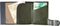 Tony Perotti Aluminium creditcardhouder met papier- en kleingeldvak - Groen