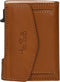 Tony Perotti Aluminium creditcardhouder met papier- en kleingeldvak - Honing