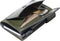 Tony Perotti Aluminium creditcardhouder met papier- en kleingeldvak - Groen