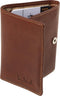 Tony Perotti Furbo Pure Mini creditcardhouder met papier- en kleingeldvak - Donkerbruin