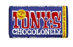 Tony's Chocolonely - Chocolade reep 180gr donker melk pretzel toffee | 15 stuks