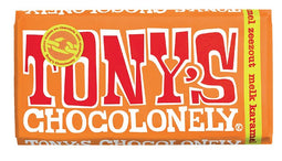 Tony's Chocolonely - Chocolade reep 180gr melk karamel zeezout | 15 stuks