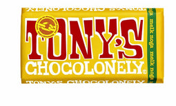 Tony's Chocolonely - Chocolade reep 180gr melk noga | 15 stuks