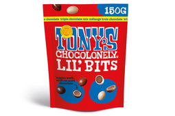 Tony's Chocolonely - Chocolade tony's choco lil bits tri choc 150 gram | 8 stuks