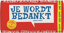 Tony's Chocolonely chocoladereep Melk Bedankt - 15 x 180 Gram