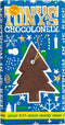 Tony's Chocolonely Kerstmis Kerstboom Chocolade - Reep Pure Chocolade met Mint Candy Kerst Geschenk Kerstcadeau Feestdagen - 1 x 180 Gram Fairtrade Belgische Chocola