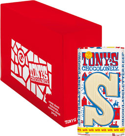 Tony's Chocolonely Letterreep S - Wit - 15 x 180 gram