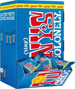 Tony's Chocolonely Tiny Tony's Chocolade Puur - 900 gram Kleine Chocolaatjes Belgische Fairtrade Chocola