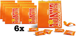Tony's Chocolonely Tiny Tony's Uitdeelzak Melk Karamel Zeezout Chocolade - Melkchocolade Pouch - 6 x 135 gram - Belgische Fairtrade Chocola