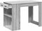 vidaXL - Bureau - met - lade&plank - 102x62x77,5 - cm - bewerkt - hout - grijs - sonoma