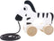 Tooky Toy Zebra Trekfiguur - Houten Speelgoed - Vanaf 18 Maanden - Zwart/wit