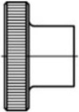 TOOLCRAFT 1060876 Kartelmoeren M3 DIN 466 RVS 25 stuk(s)