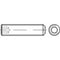 TOOLCRAFT 118677 Stifttap M3 3 mm Staal Galvanisch verzinkt 200 stuk(s)