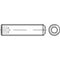 TOOLCRAFT 118709 Stifttap M6 10 mm Staal Galvanisch verzinkt 200 stuk(s)