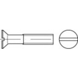 TOOLCRAFT 134150 Verzonken schroeven M2 5 mm Sleuf DIN 963 Staal Galvanisch verzinkt 200 stuk(s)