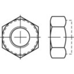 TOOLCRAFT 135401 Borgmoeren M4 DIN 985 Staal Galvanisch verzinkt, Geel gechromateerd 100 stuk(s)