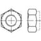 TOOLCRAFT 135401 Borgmoeren M4 DIN 985 Staal Galvanisch verzinkt, Geel gechromateerd 100 stuk(s)