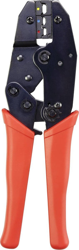 TOOLCRAFT 1486609 Krimptang 1 stuks Geïsoleerde kabelschoenen, Geïsoleerde connectoren (male), Geïsoleerde stootverbind